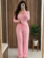 بيجامة زهري كم 🎀 💗