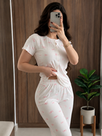 🎀 بيجامة زهرية
