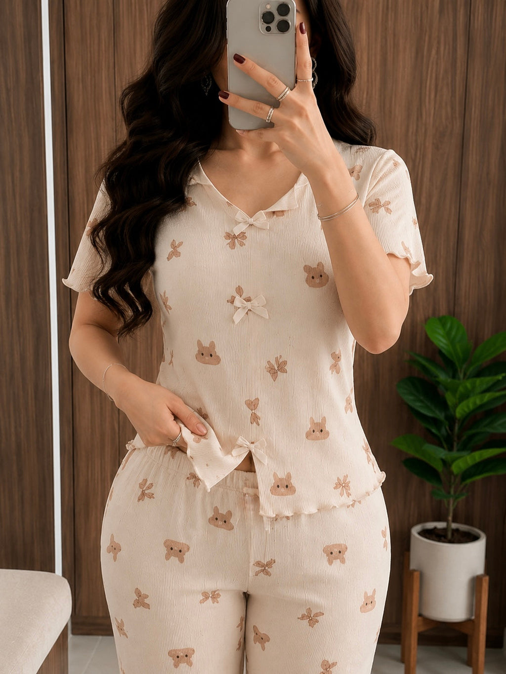 بيجامة الارنب 🐰🤎