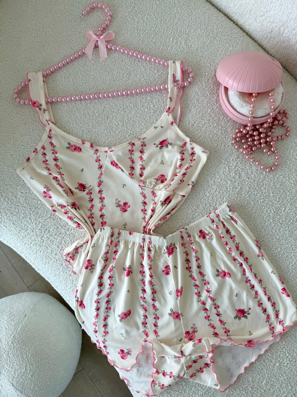 تشكيلة بجامات صيفية موردة ☀️💅🏻