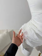 لانجري ابيض عرايسي 👰🏼‍♀️